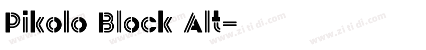 Pikolo Block Alt字体转换